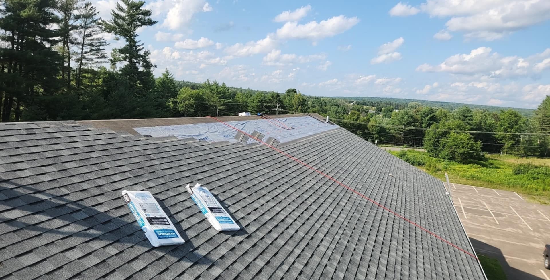 Completed roofing project